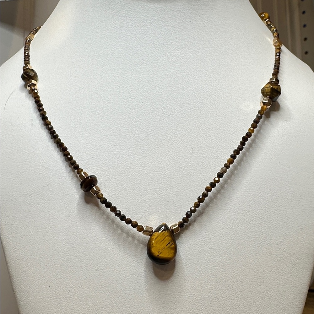 🐅New Full Tigers Eye Necklace